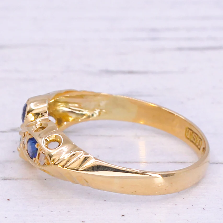 Antique 0.25 Carat Sapphire Ring, dated 1919 - Image 4