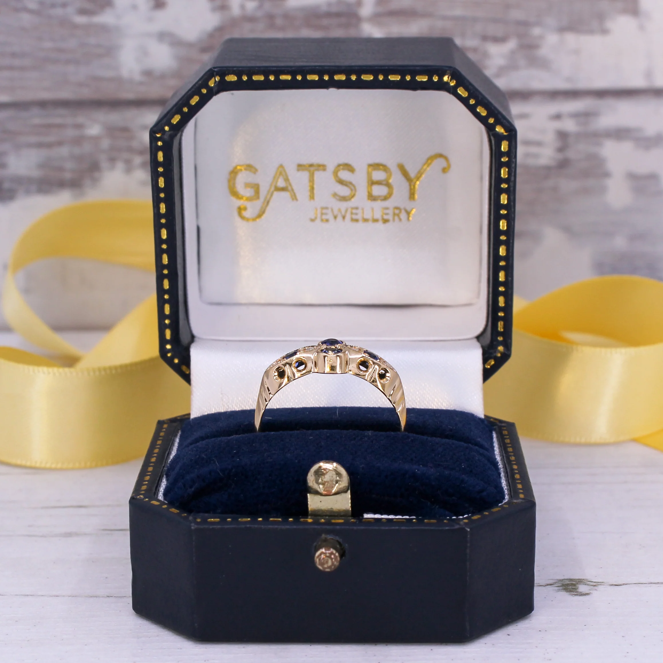 Antique 0.25 Carat Sapphire Ring, dated 1919 - Image 8