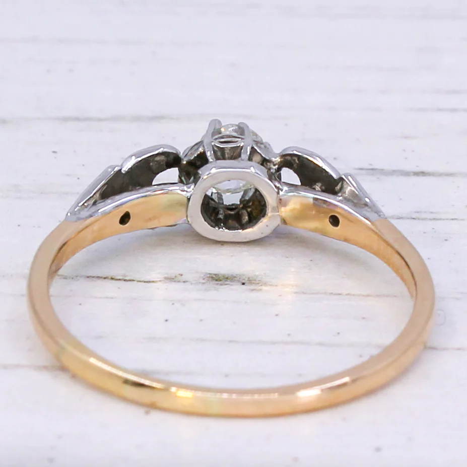 Antique 0.35 Carat Old Cut Diamond Engagement Ring, circa 1910 - Image 5