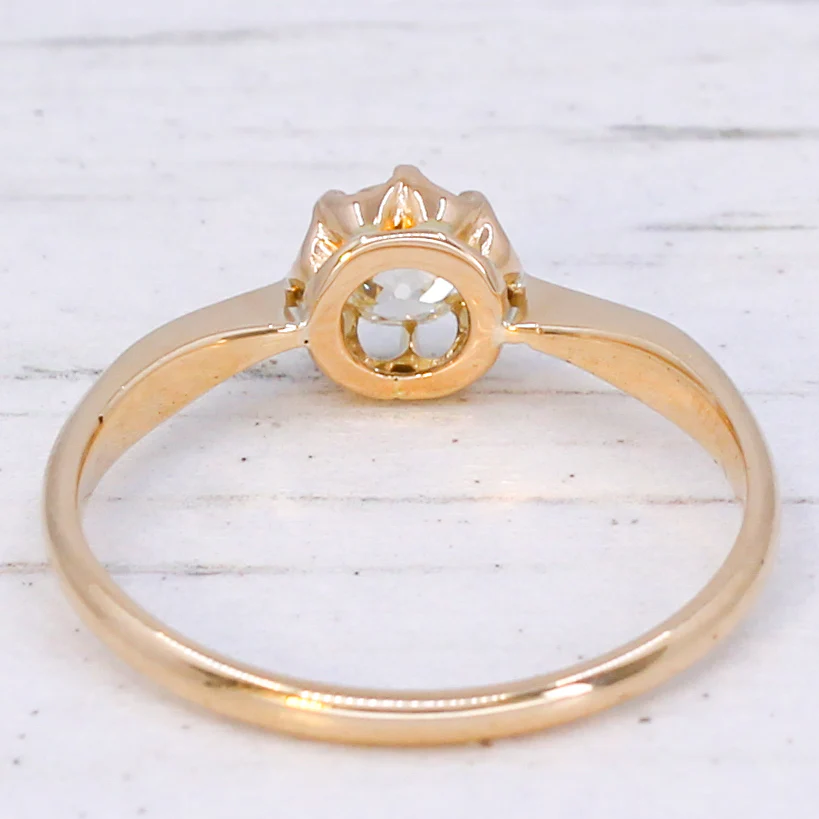 Antique 0.60 Carat Old Cut Diamond Solitaire Ring, circa 1915 - Image 5