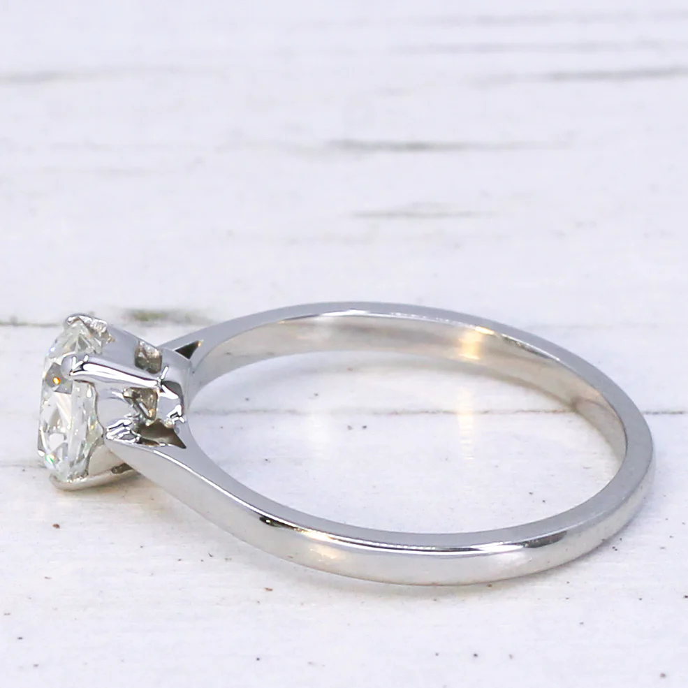 Antique 0.76 Carat Old Cut Diamond Engagement Ring, circa 1925 - Image 4