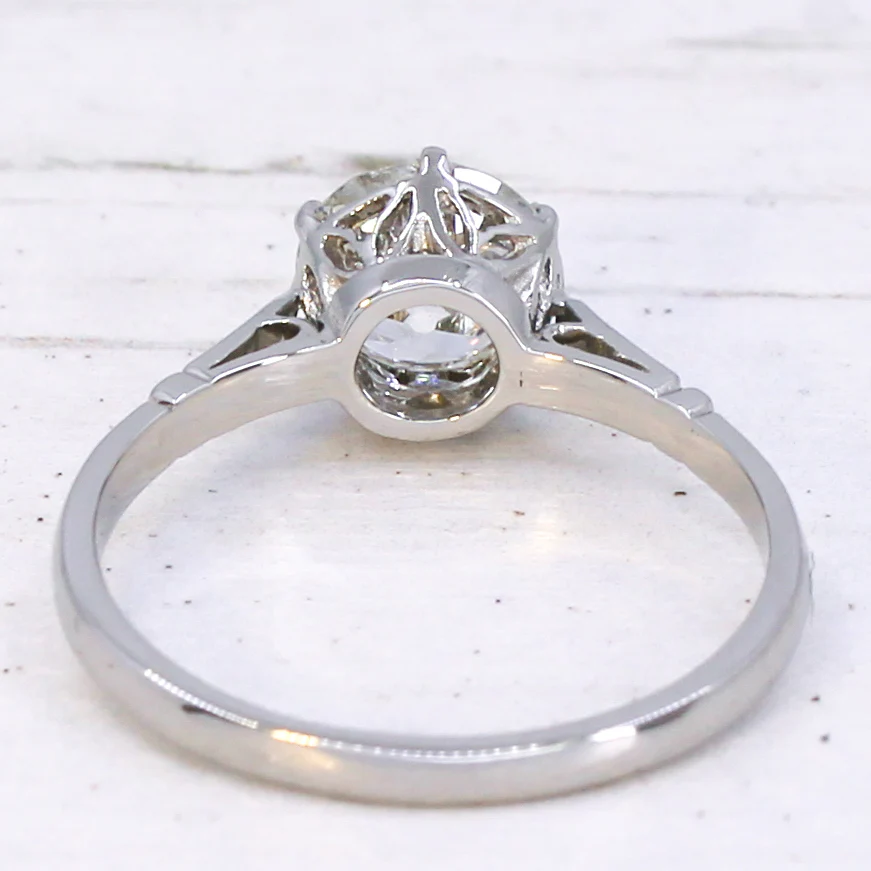 Antique 1.16 Carat Old Cut Diamond Engagement Ring, circa 1920 - Image 5