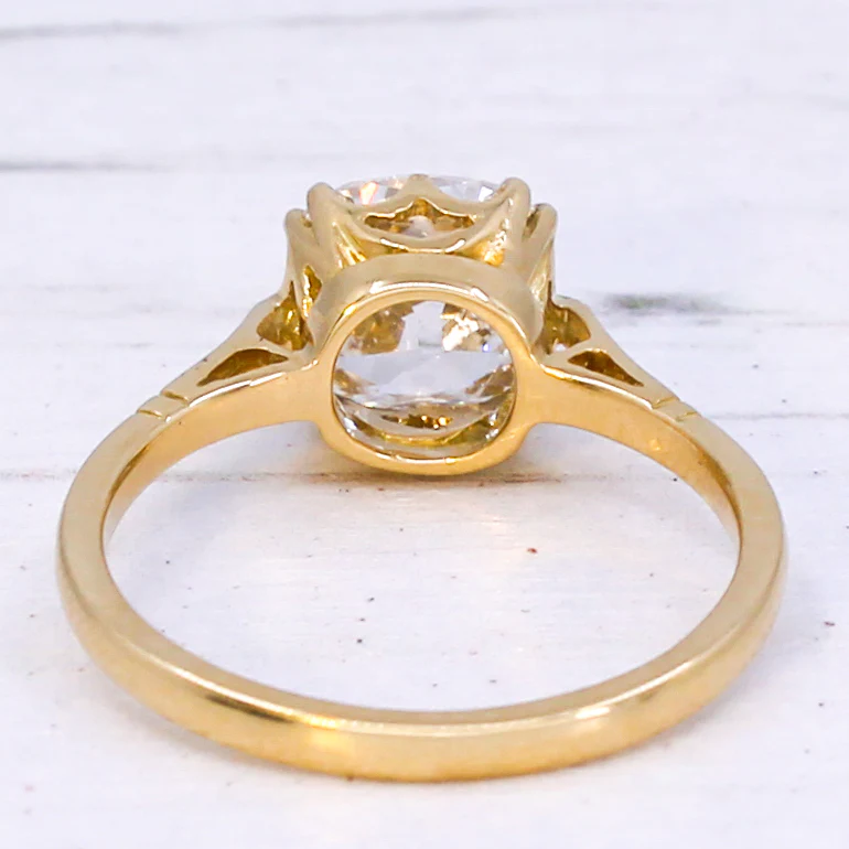 Antique 2.01 Carat Old Cut Diamond Engagement Ring, circa 1920 - Image 5
