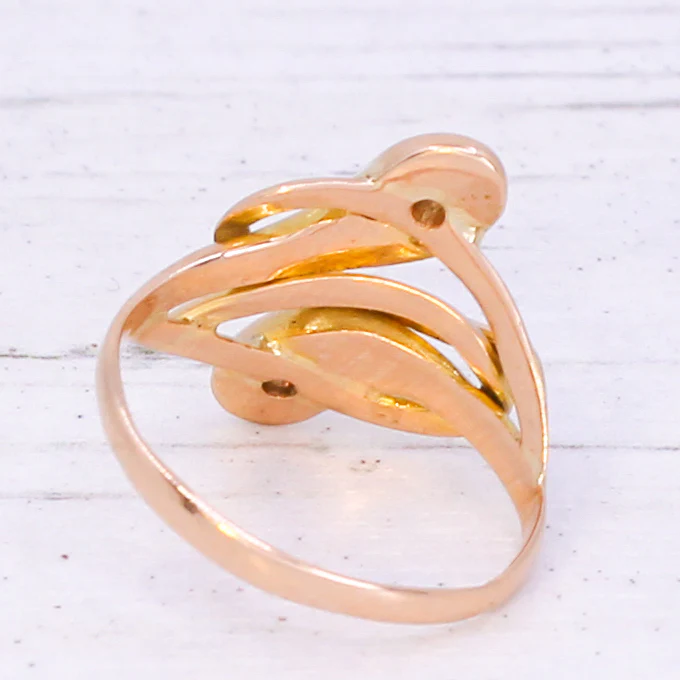 Antique Double Snake Ring, circa 1900 - Image 4