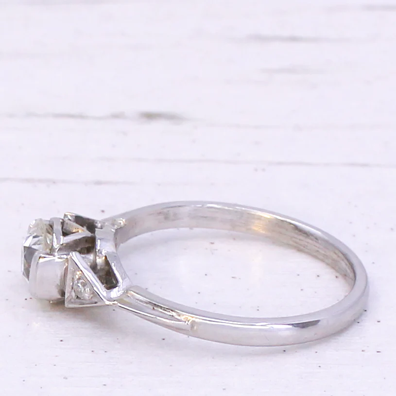 Art Deco 0.61 Carat Old Cut Diamond Engagement Ring, circa 1935 - Image 4