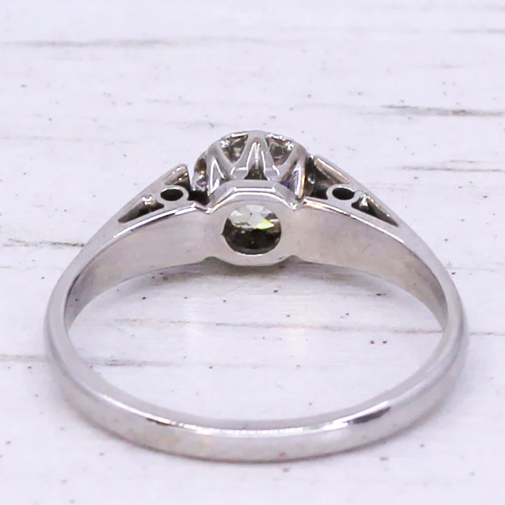 Art Deco 0.62 Carat Old Cut Diamond Engagement Ring, circa 1930 - Image 5