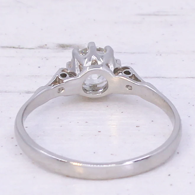 Art Deco 0.62 Carat Old Cut Diamond Engagement Ring, circa 1935 - Image 5