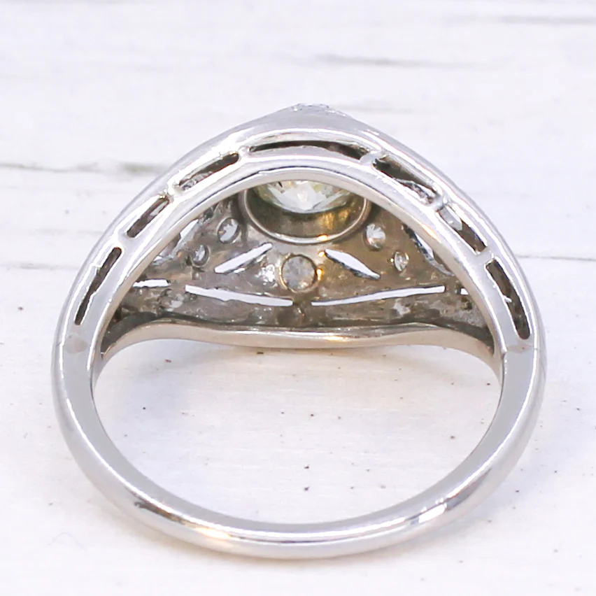 Art Deco 0.73 Carat Old Cut Diamond Ring, circa 1940 - Image 5