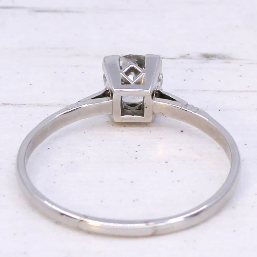 Art Deco 1.00 Carat Old Cut Diamond Engagement Ring, circa 1925 - Image 5
