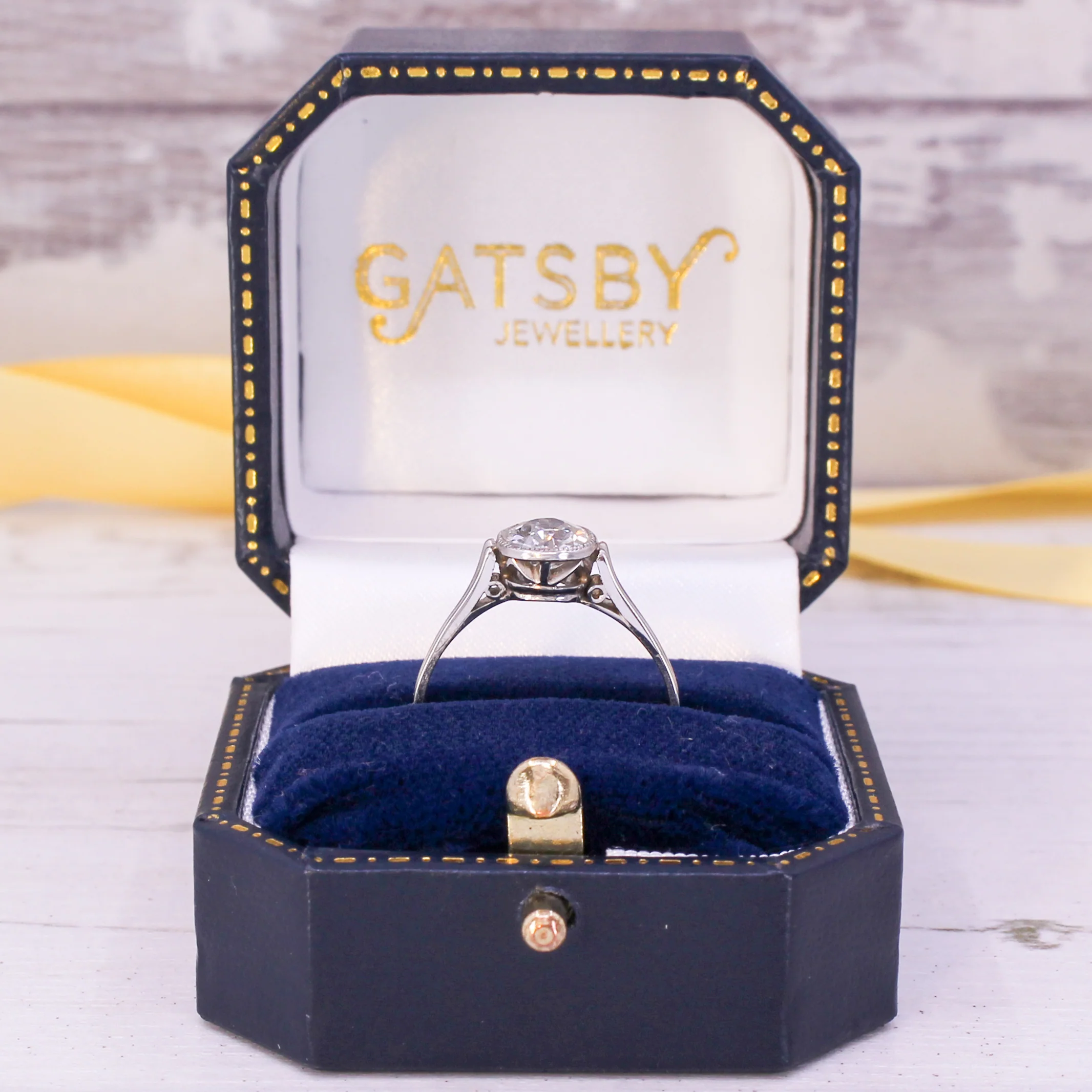 Art Deco 1.02 Carat Old Cut Diamond Engagement Ring, circa 1930 - Image 9