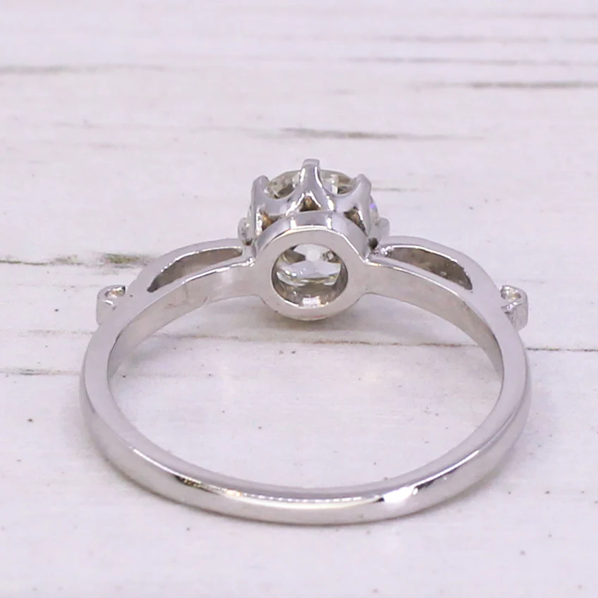 Art Deco 1.02 Carat Old European Cut Diamond Engagement Ring, circa 1930 - Image 5