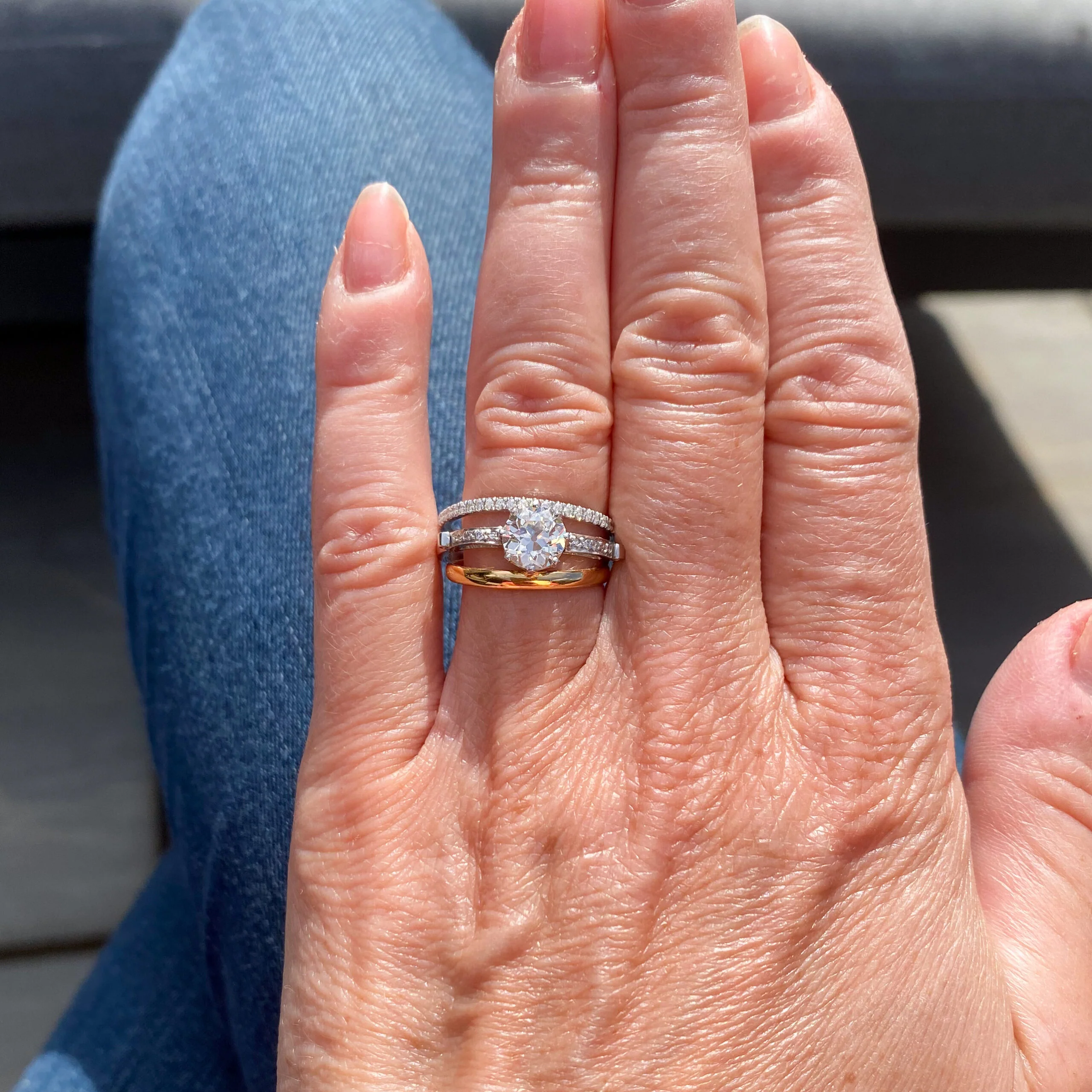 Art Deco 1.02 Carat Old European Cut Diamond Engagement Ring, circa 1930 - Image 9