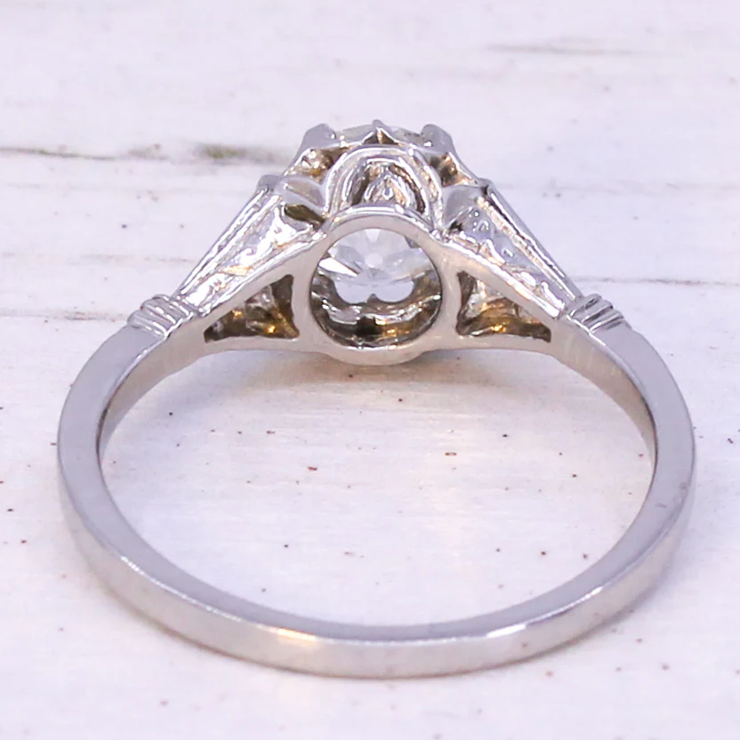 Art Deco 1.03 Carat Old Cut Diamond Engagement Ring, circa 1920 - Image 5