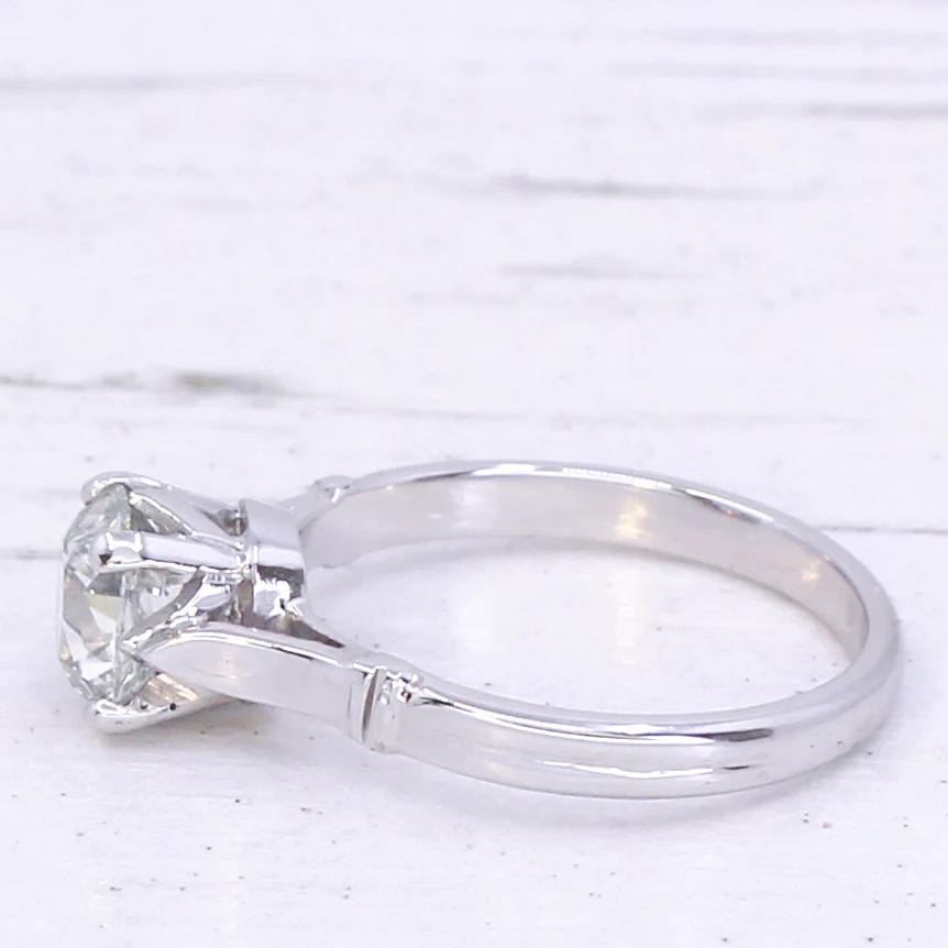 Art Deco 1.03 Carat Old Mine Cut Diamond Engagement Ring, circa 1930 - Image 4