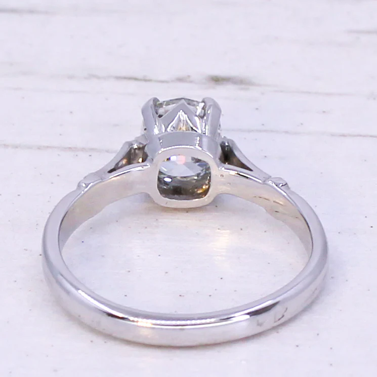 Art Deco 1.03 Carat Old Mine Cut Diamond Engagement Ring, circa 1930 - Image 5