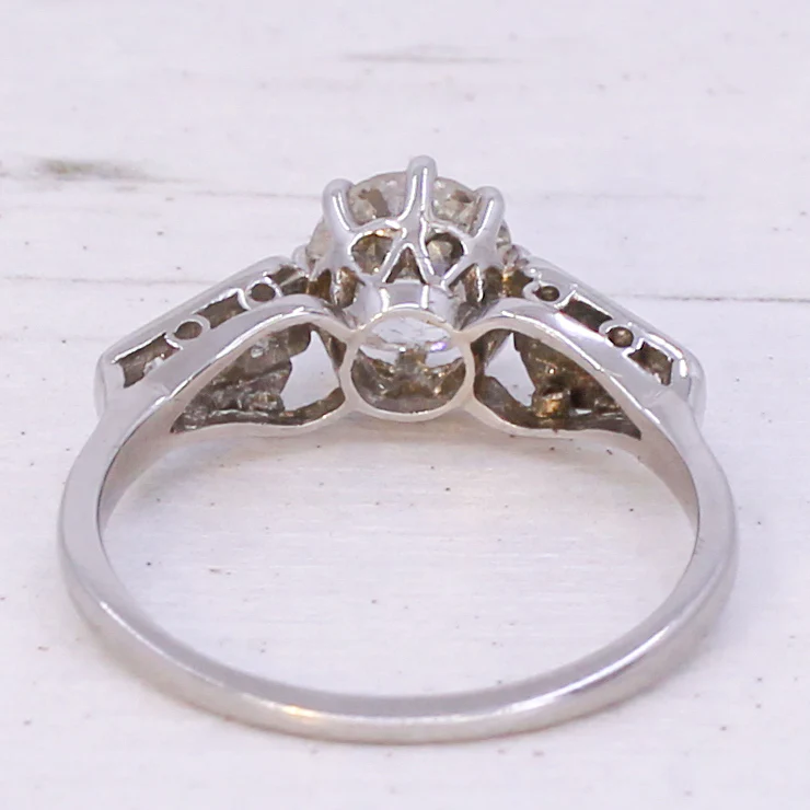 Art Deco 1.03 Carat Old Cut Diamond Engagement Ring, circa 1930 - Image 5