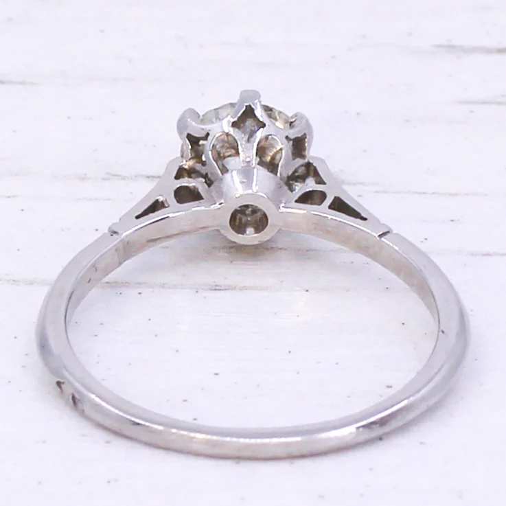 Art Deco 1.10 Carat Old Cut Diamond Engagement Ring, circa 1935 - Image 5
