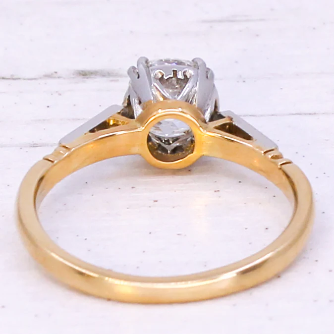 Art Deco 1.12 Carat Old Cut Diamond Engagement Ring, circa 1935 - Image 5