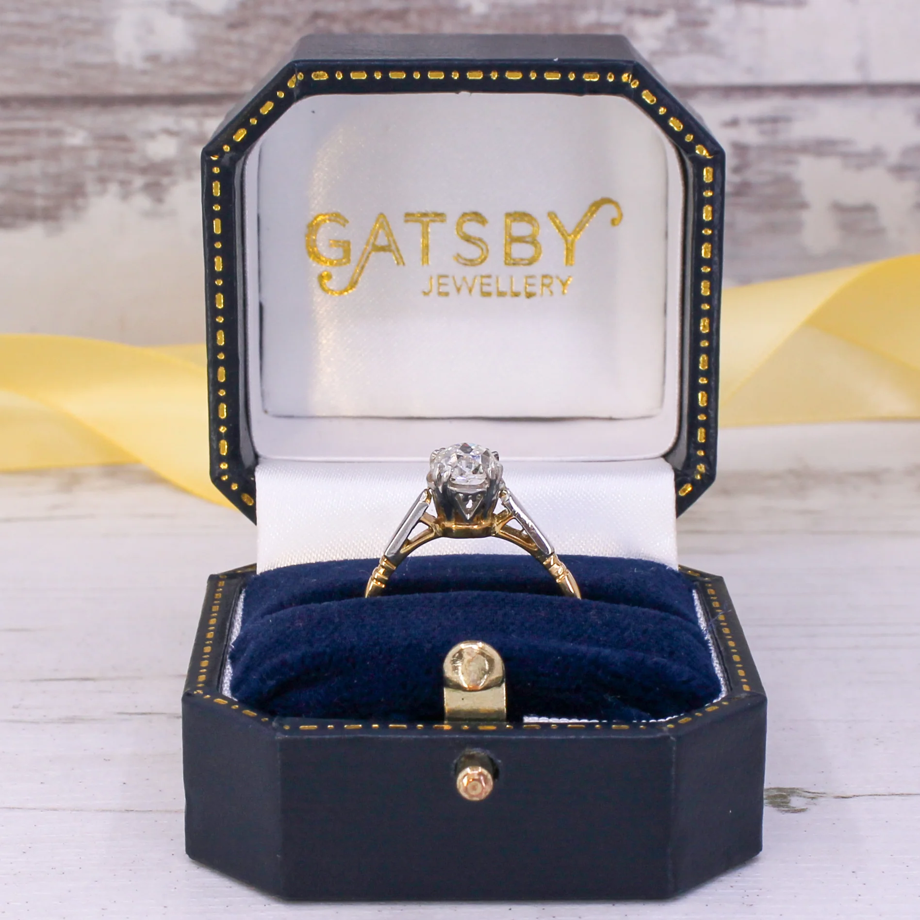 Art Deco 1.12 Carat Old Cut Diamond Engagement Ring, circa 1935 - Image 9