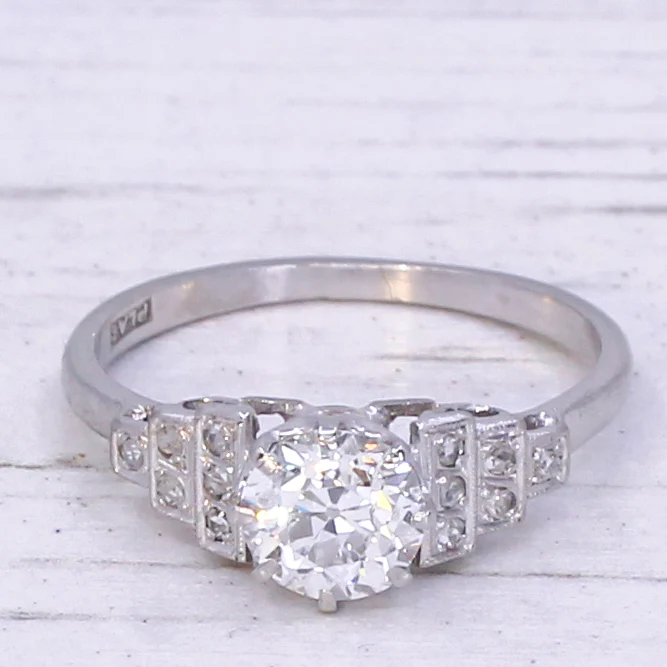 Art Deco 1.13 Carat Old Cut Diamond Engagement Ring, circa 1930 - Image 3