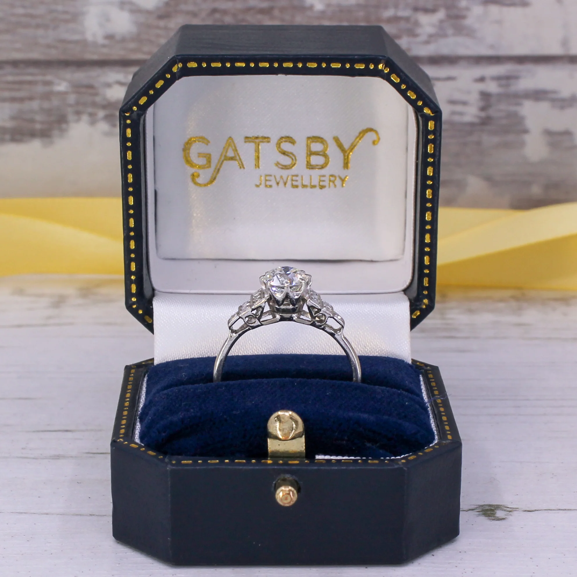 Art Deco 1.13 Carat Old Cut Diamond Engagement Ring, circa 1930 - Image 9