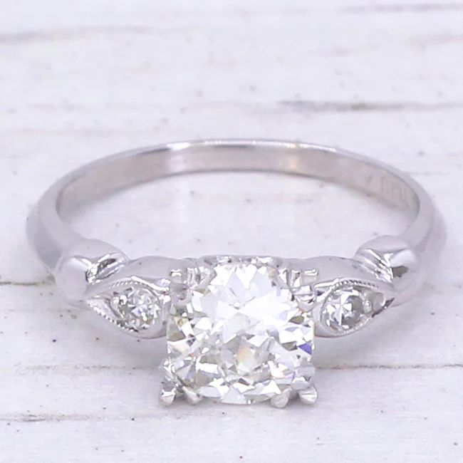 Art Deco 1.15 Carat Old Cut Diamond Engagement Ring, circa 1935 - Image 3