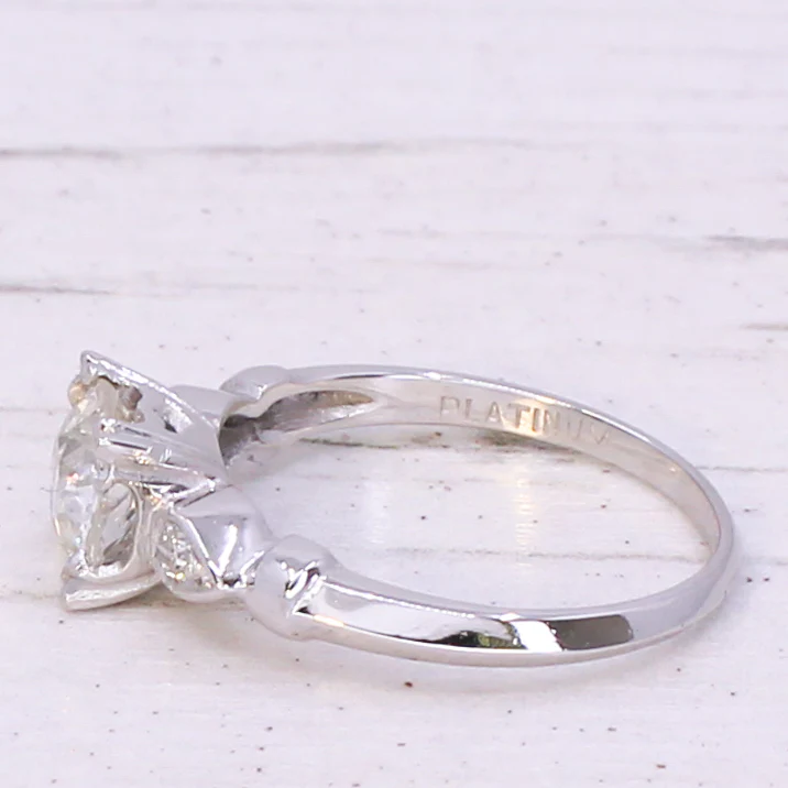 Art Deco 1.15 Carat Old Cut Diamond Engagement Ring, circa 1935 - Image 4
