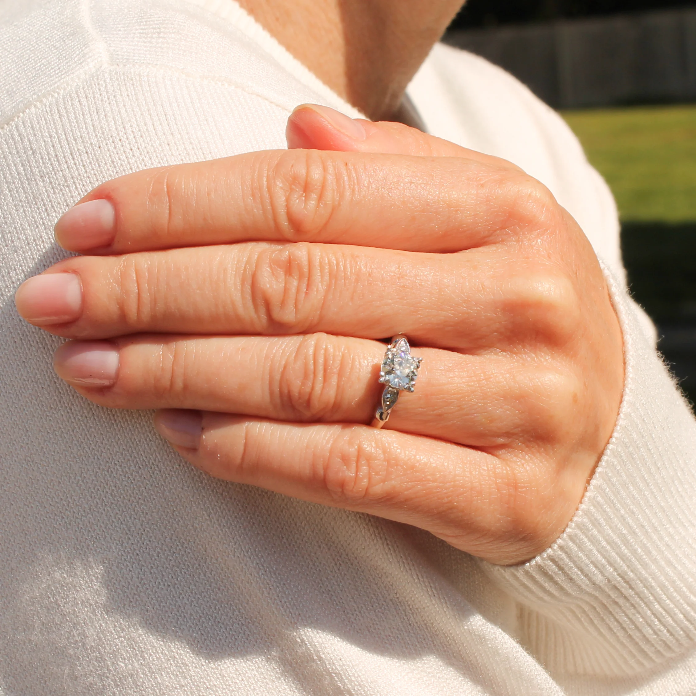 Art Deco 1.15 Carat Old Cut Diamond Engagement Ring, circa 1935 - Image 7