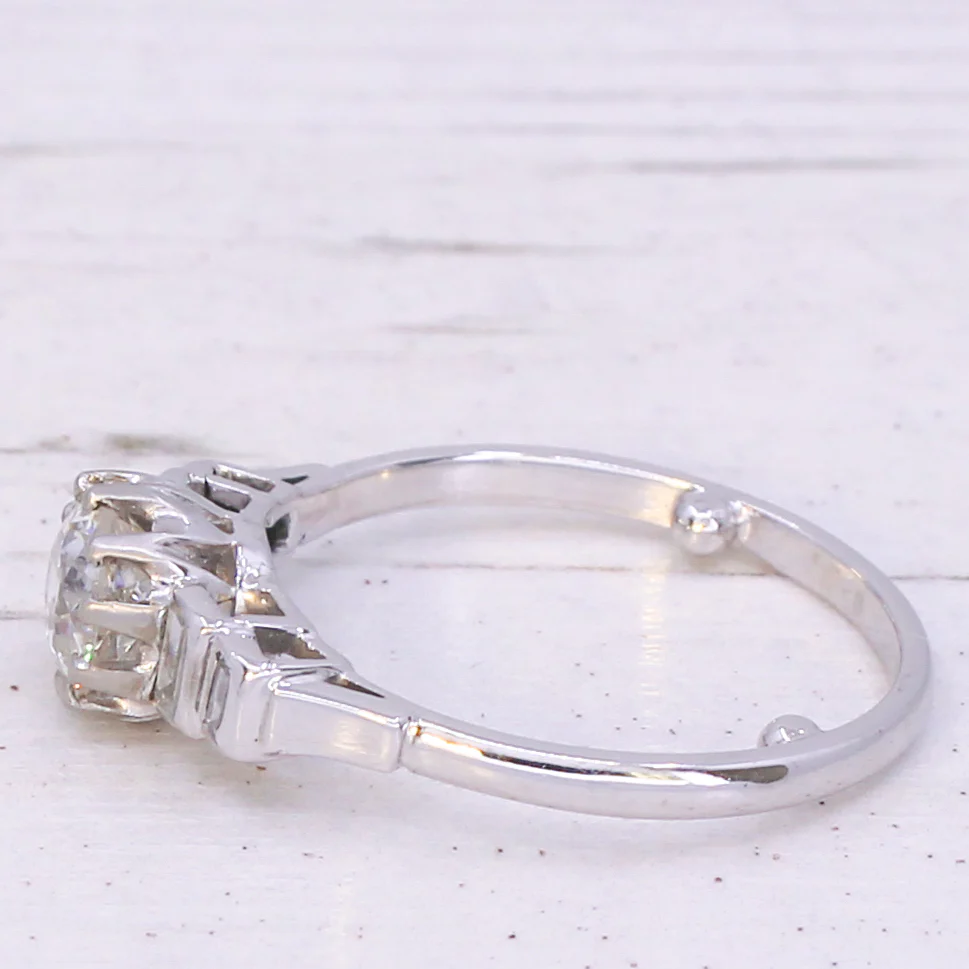 Art Deco 1.19 Carat Old Cut Diamond Engagement Ring, circa 1920 - Image 4