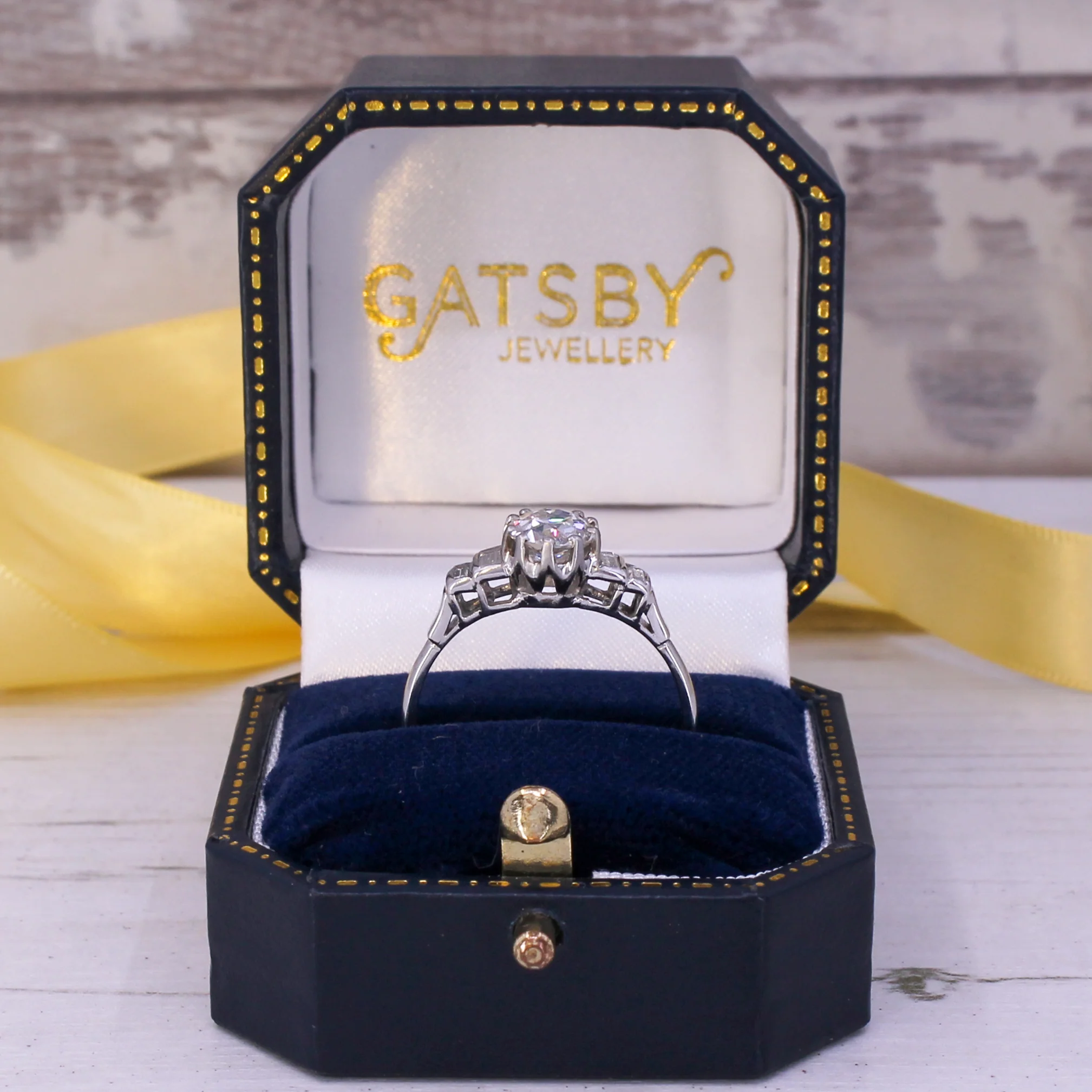 Art Deco 1.19 Carat Old Cut Diamond Engagement Ring, circa 1920 - Image 9