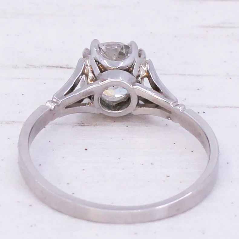 Art Deco 1.30 Carat Old Cut Diamond Engagement Ring, circa 1930 - Image 5