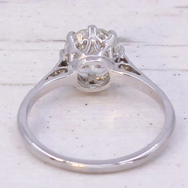 Art Deco 1.53 Carat Old Cut Diamond Engagement Ring, circa 1930 - Image 5