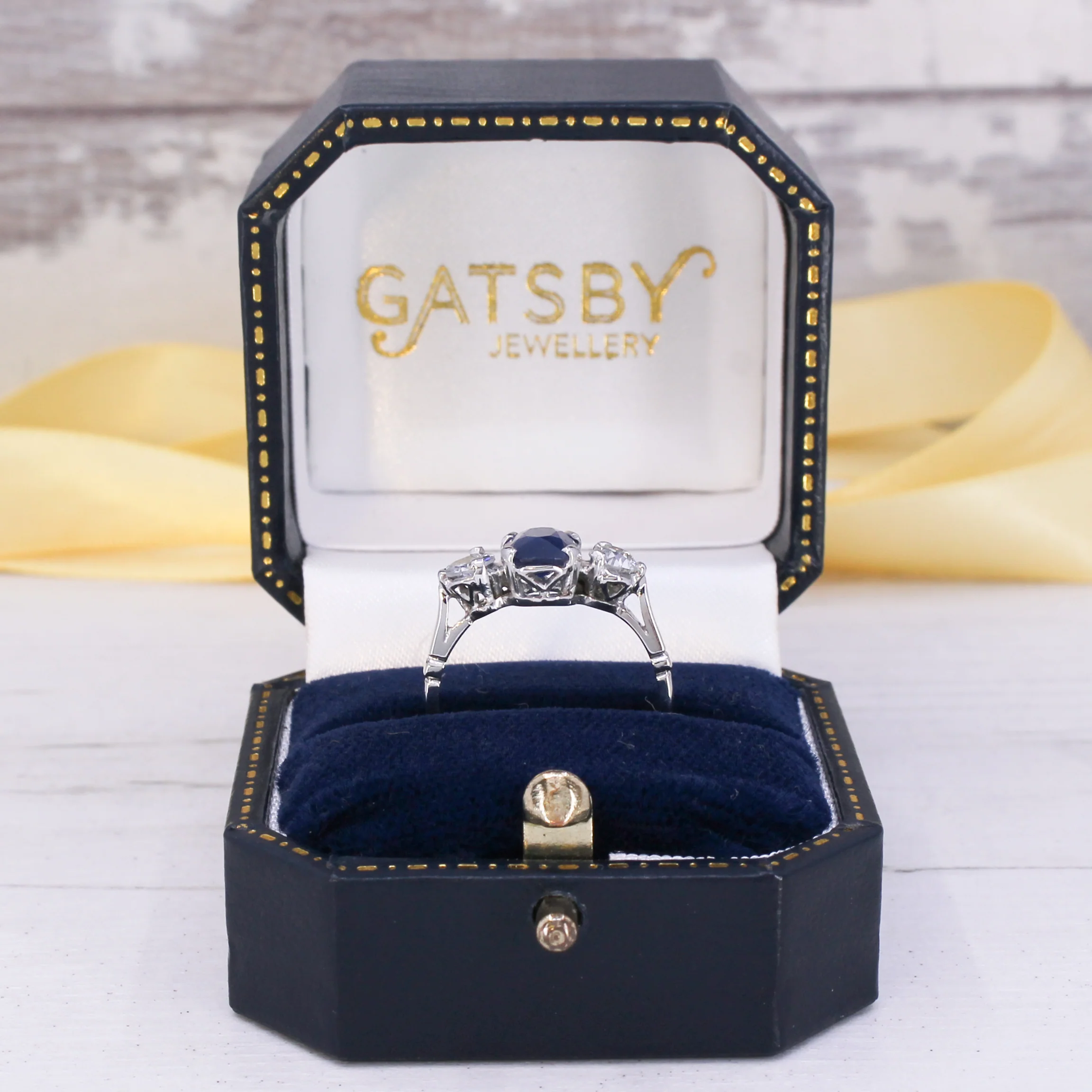 Art Deco 1.59 Carat Burmese Sapphire & Diamond Ring, circa 1935 - Image 8