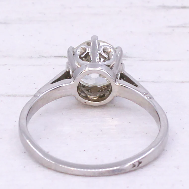 Art Deco 1.62 Carat Old Cut Diamond Engagement Ring, circa 1935 - Image 5