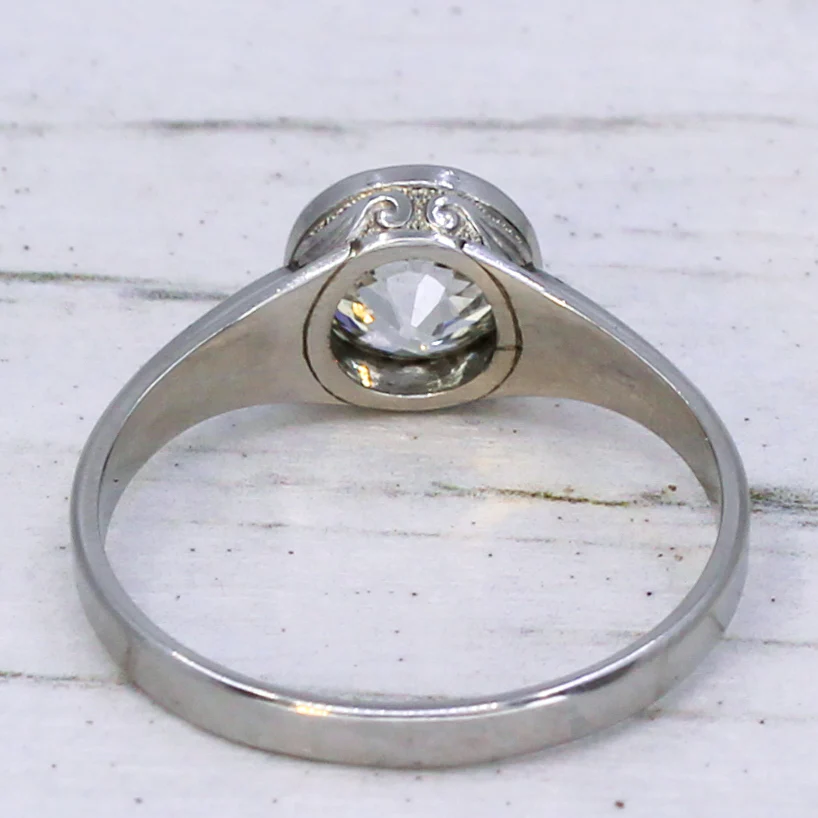 Art Deco 1.69 Carat Old Cut Diamond Engagement Ring, circa 1920 - Image 5
