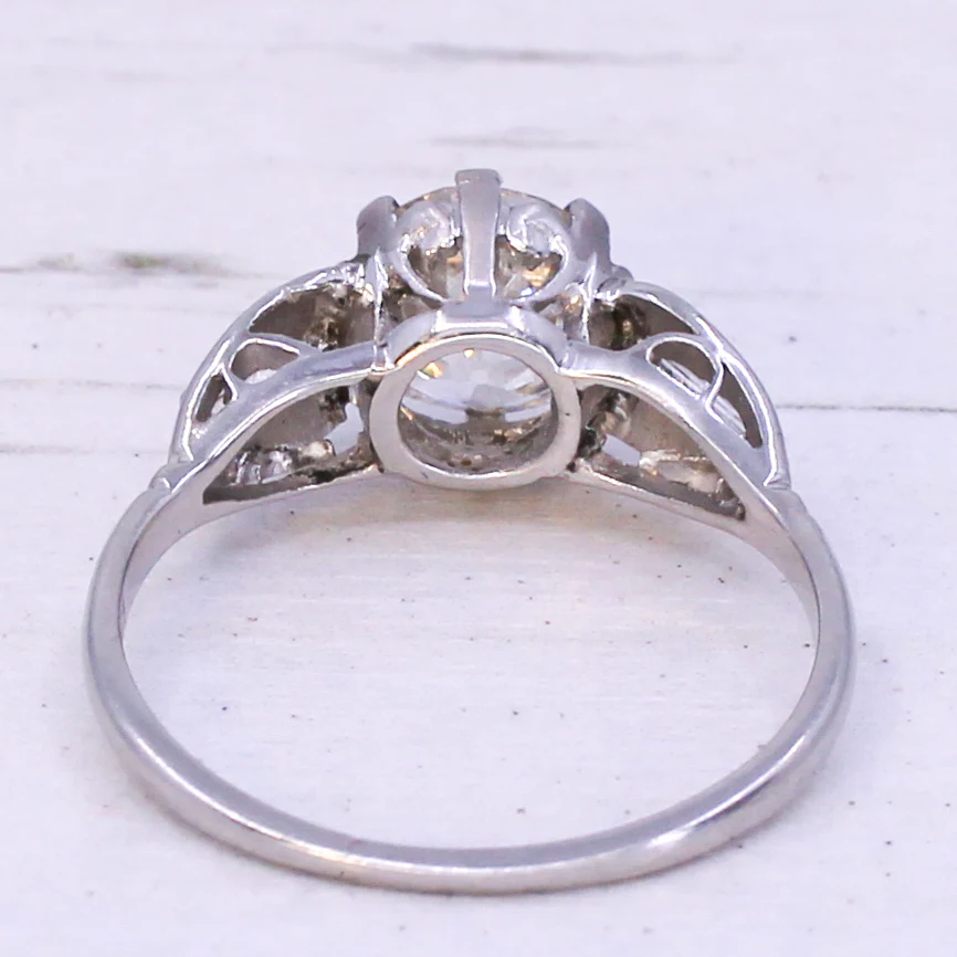 Art Deco 2.00 Carat Old Cut Diamond Engagement Ring, circa 1925 - Image 4