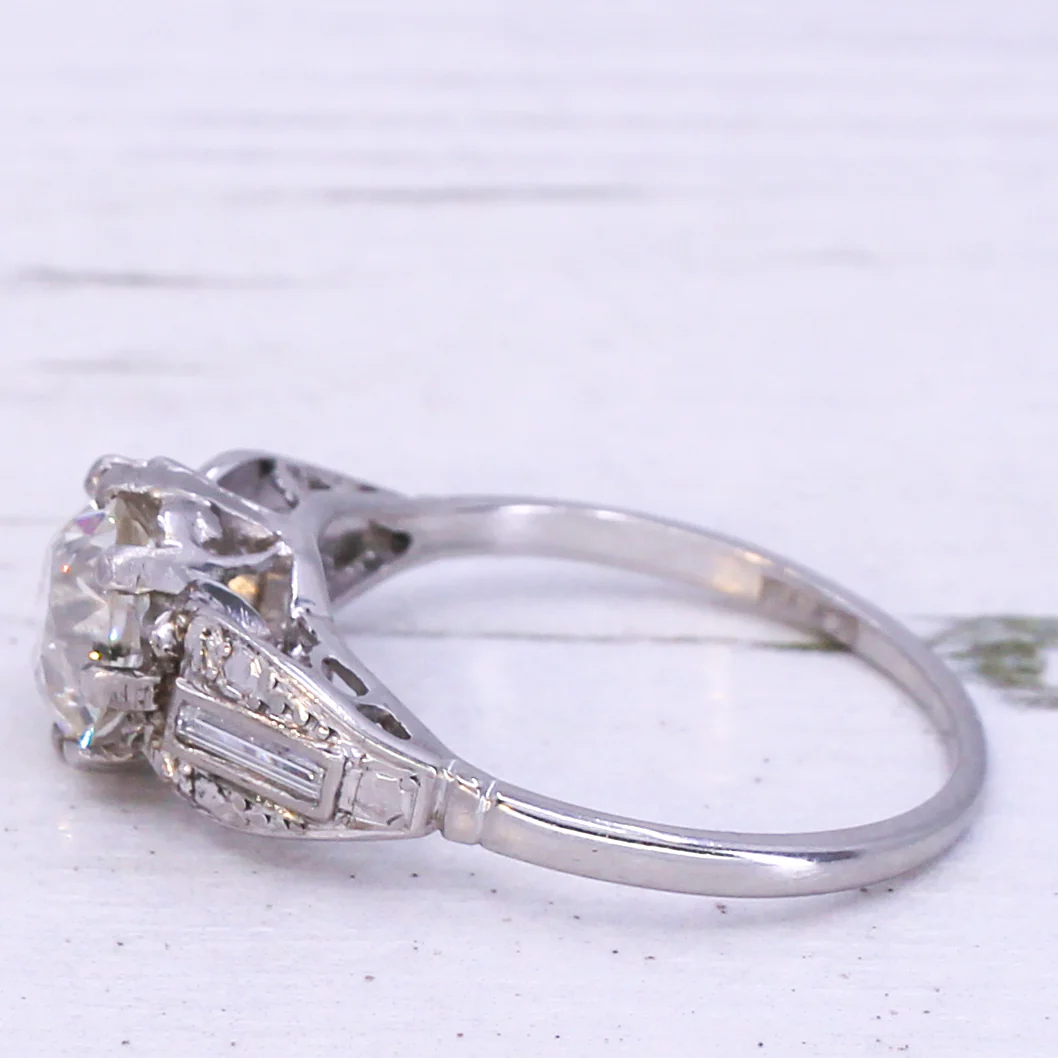 Art Deco 2.00 Carat Old Cut Diamond Engagement Ring, circa 1925 - Image 5