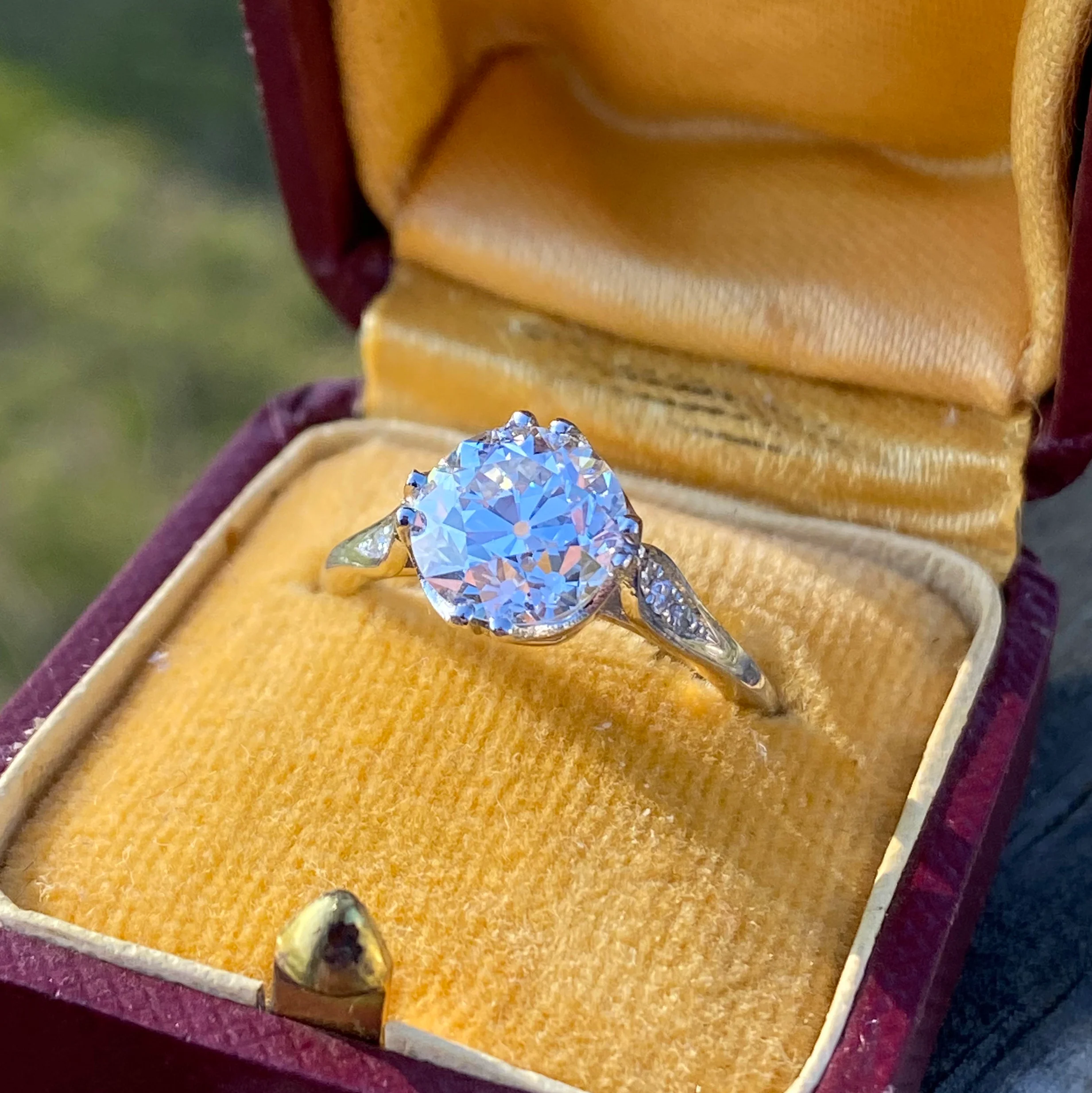 Art Deco 2.06 Carat Old Cut Diamond Engagement Ring, circa 1920 - Image 10