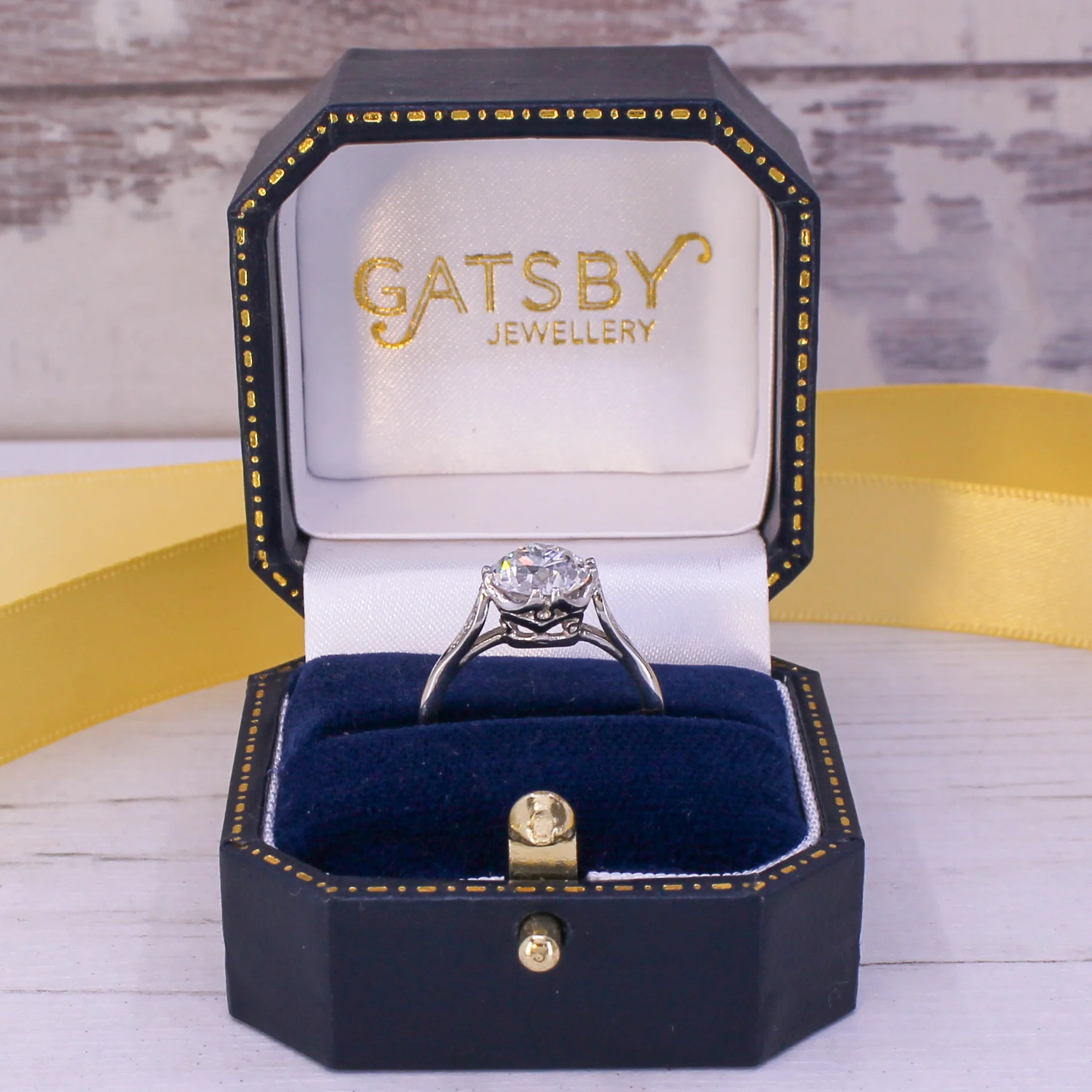 Art Deco 2.06 Carat Old Cut Diamond Engagement Ring, circa 1920 - Image 11