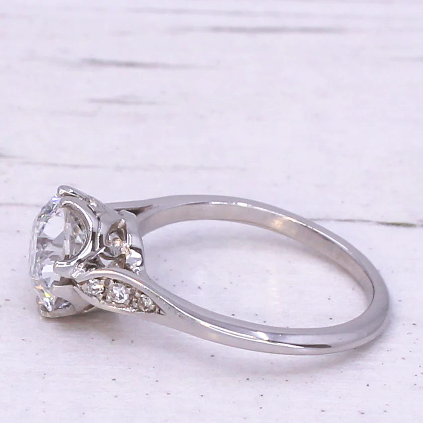 Art Deco 2.06 Carat Old Cut Diamond Engagement Ring, circa 1920 - Image 4