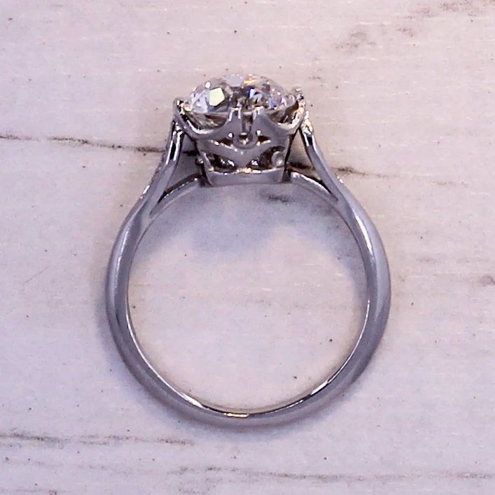 Art Deco 2.06 Carat Old Cut Diamond Engagement Ring, circa 1920 - Image 6