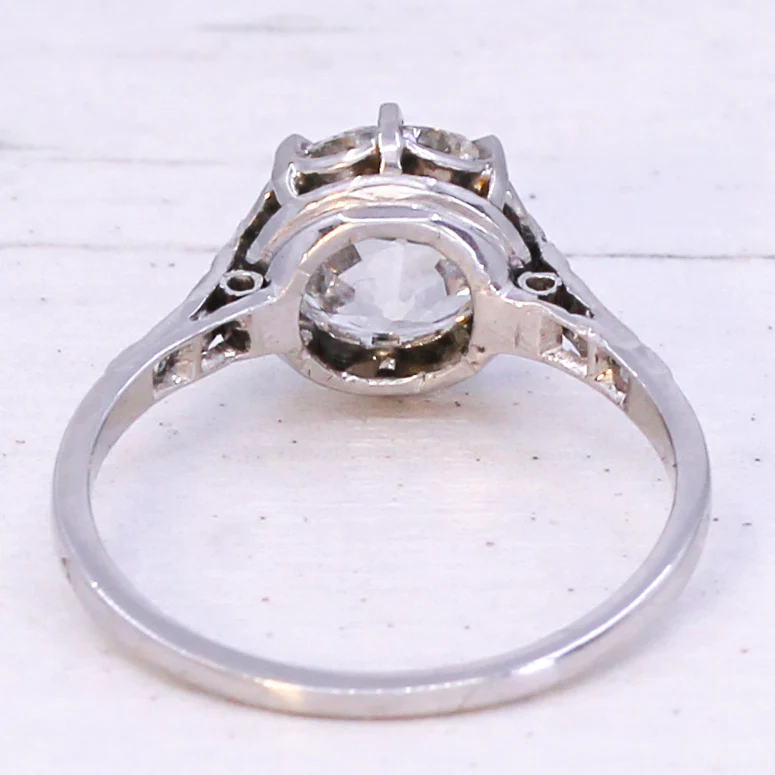 Art Deco 2.07 Carat Old Cut Diamond Engagement Ring, circa 1925 - Image 5