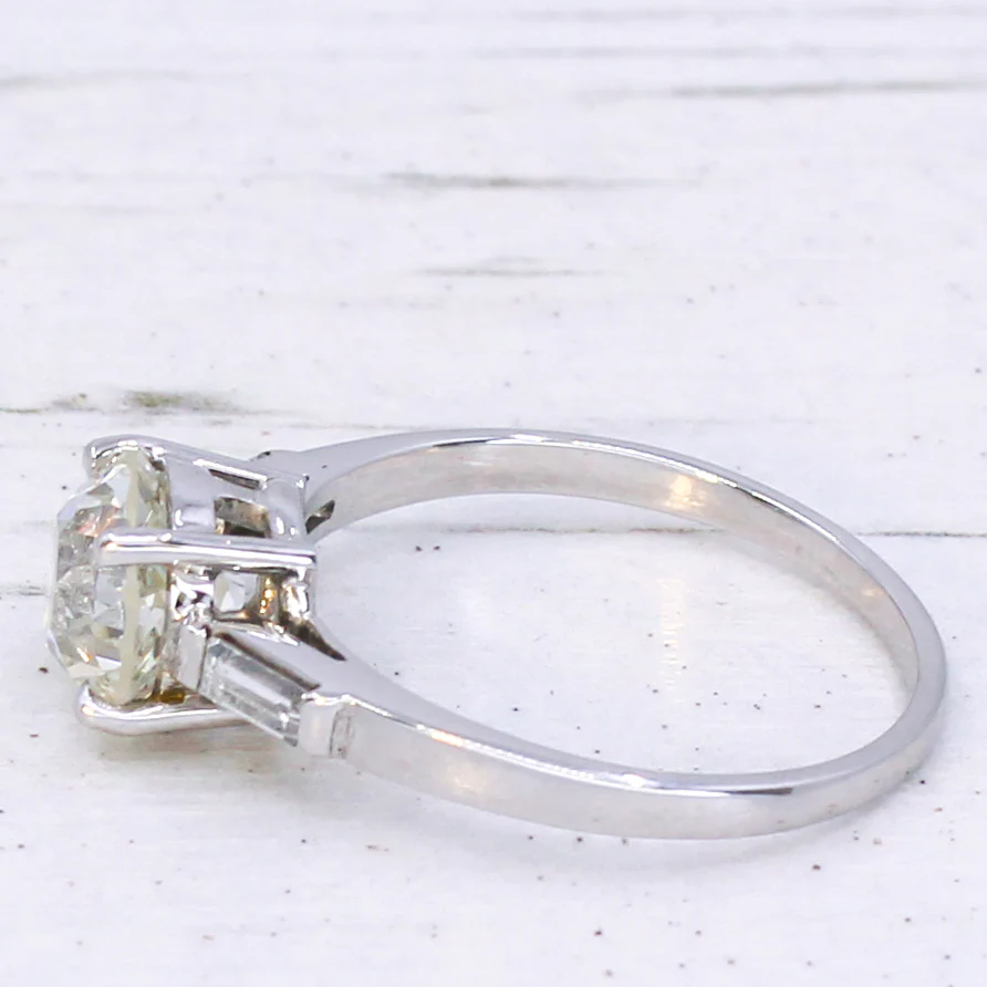 Art Deco 2.23 Carat Old European Cut Diamond Engagement Ring, circa 1930 - Image 4