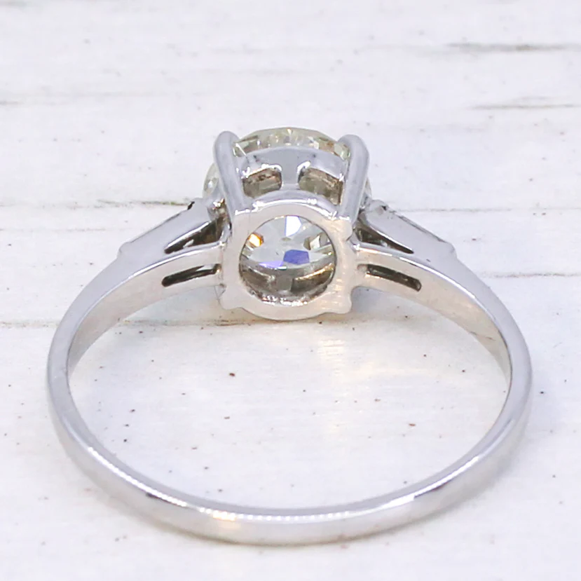 Art Deco 2.23 Carat Old European Cut Diamond Engagement Ring, circa 1930 - Image 5
