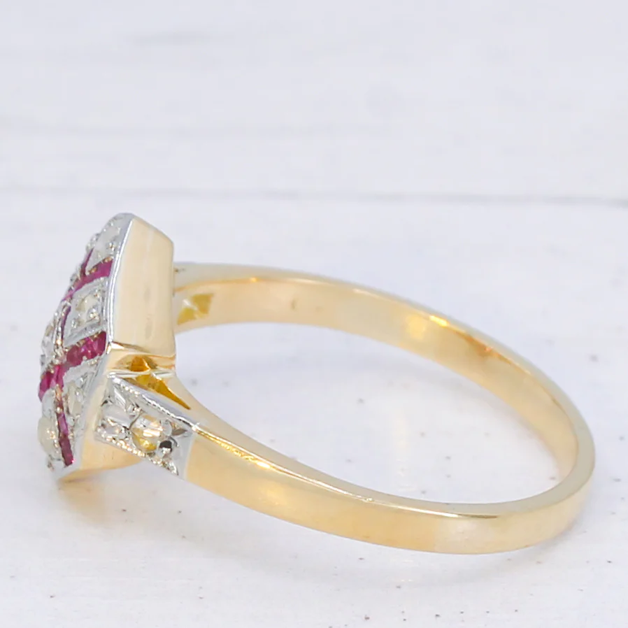 Art Deco Ruby & Diamond Dress Ring, circa 1930 - Image 4