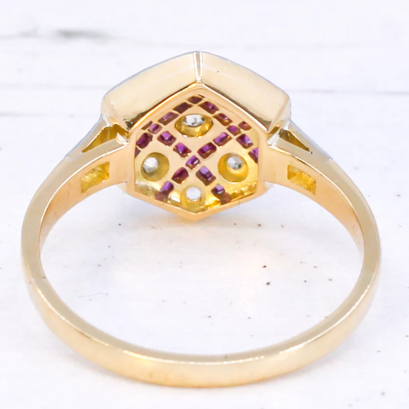 Art Deco Ruby & Diamond Dress Ring, circa 1930 - Image 5