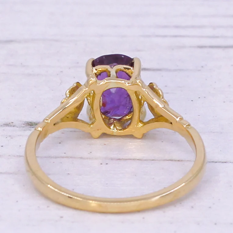 Art Nouveau 1.65 Carat Ruby Solitaire Ring, circa 1910 - Image 4