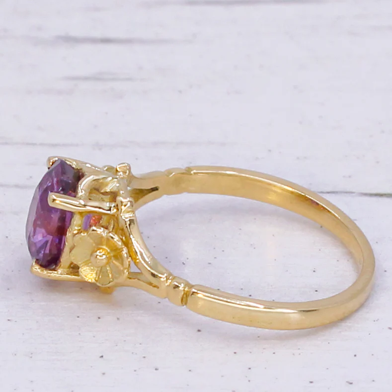 Art Nouveau 1.65 Carat Ruby Solitaire Ring, circa 1910 - Image 5