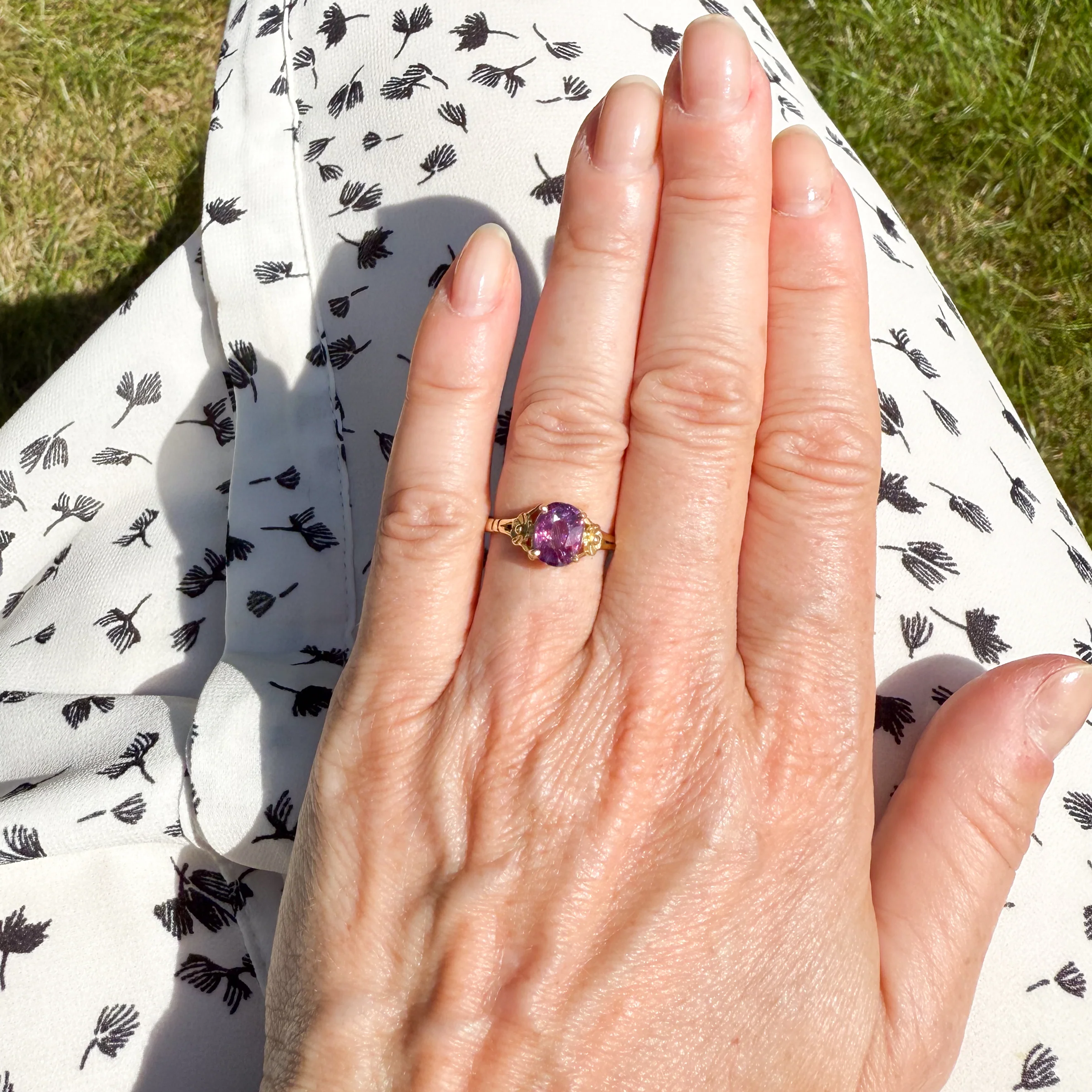 Art Nouveau 1.65 Carat Ruby Solitaire Ring, circa 1910 - Image 6