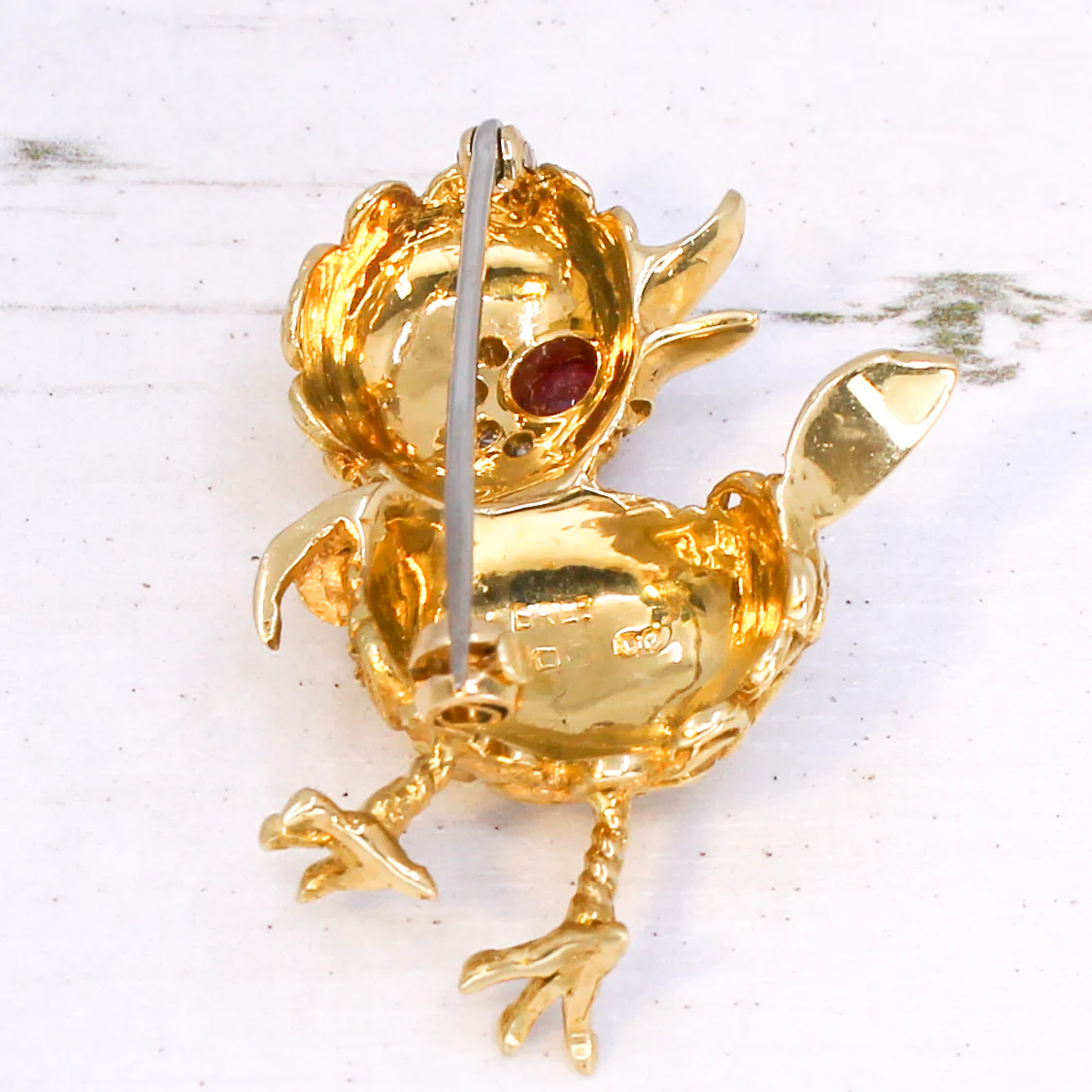 Vintage Ben Rosenfeld Chick Brooch, dated 1962 - Image 5